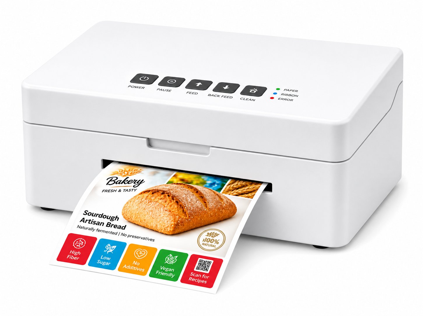 JCP140U Full-Color Desktop Label Printer