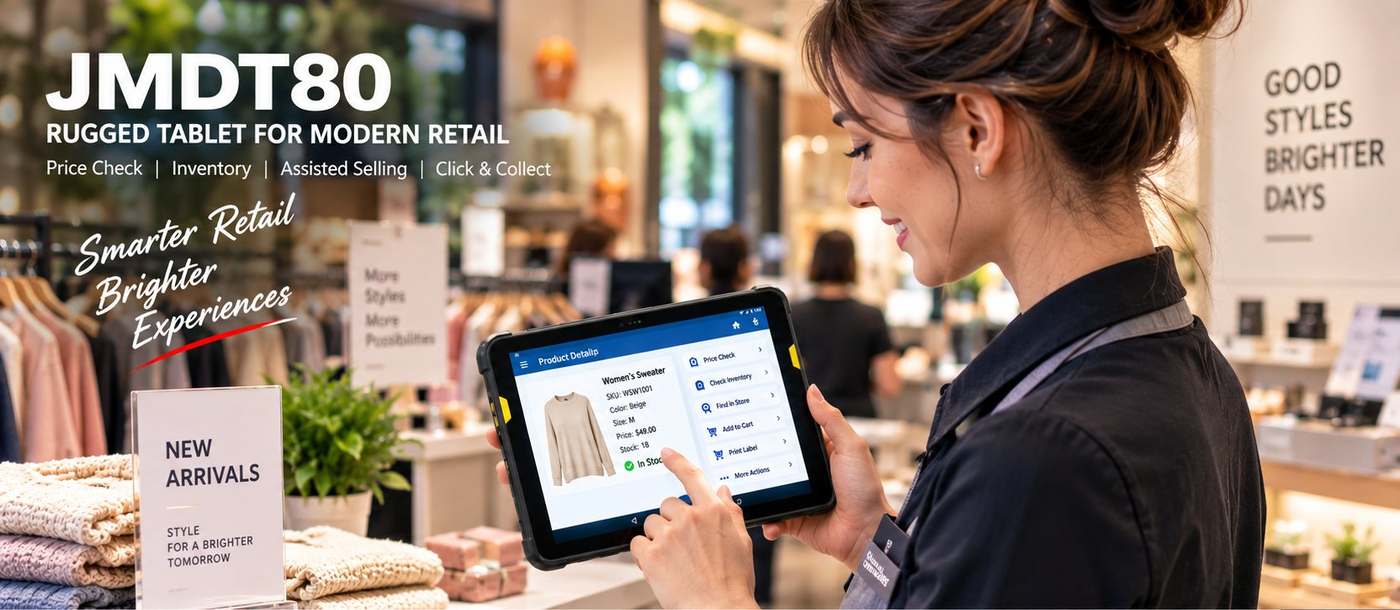 JMDT80 in modern retail — price check, inventory, assisted selling and click & collect