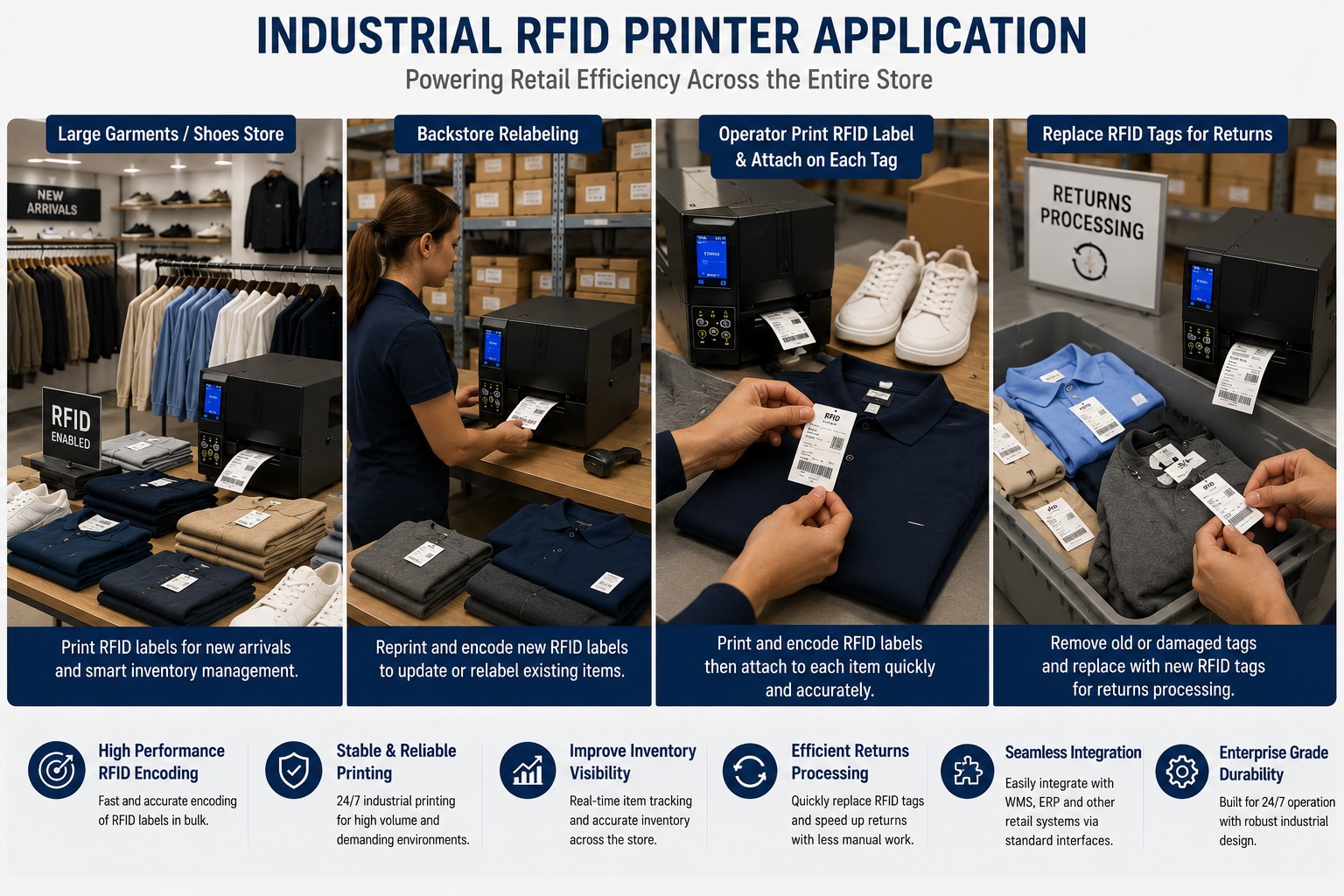 RFID Printer Retail Workflow