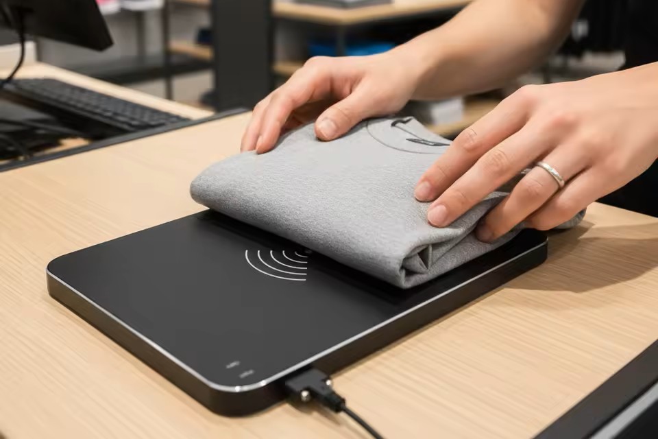JNXRFID Desktop RFID Reader at Retail Counter